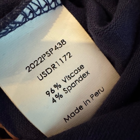 NWT Universal Standard Plus Knit Dress Popover Wrap Tie Front Navy Size L 3X - Picture 13 of 14